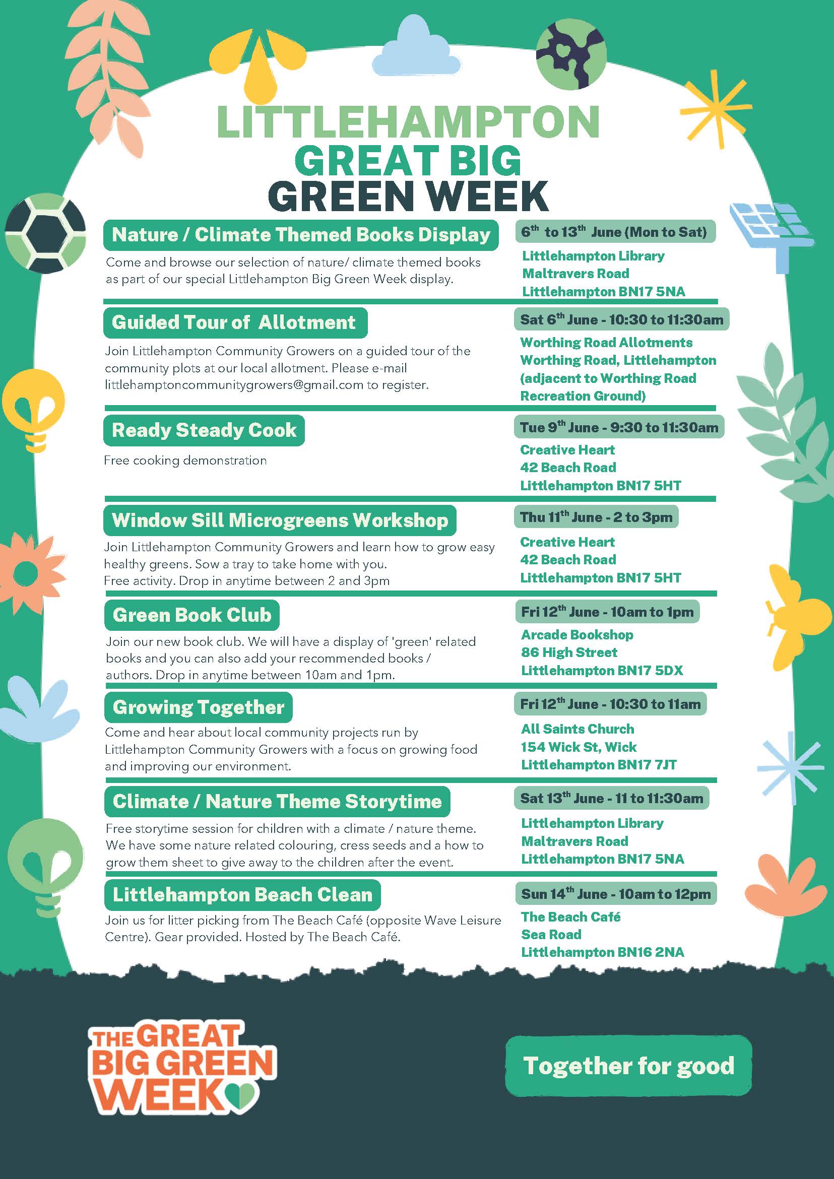Littlehampton Big Green Week 2026 programme